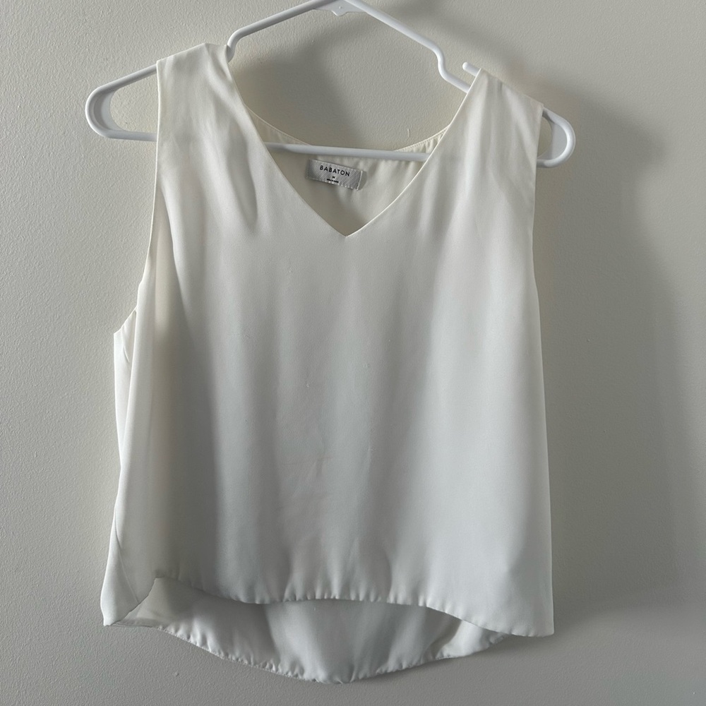 White Aritzia Tank size M